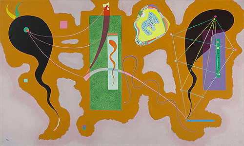Penetrating Green, 1938 | Kandinsky | Gemälde Reproduktion