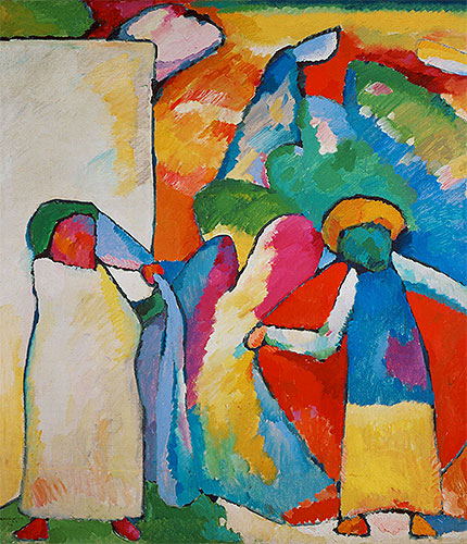 Improvisation No. 6 (Africans), 1909 | Kandinsky | Gemälde Reproduktion