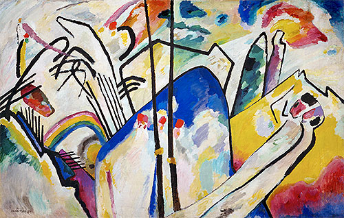 Komposition No. 4, 1911 | Kandinsky | Gemälde Reproduktion