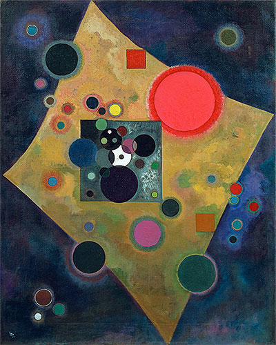 Akzent in Rosa | Kandinsky | Gemälde Reproduktion