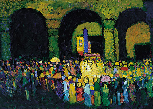 The Ludwigskirche in Munich, 1908 | Kandinsky | Painting Reproduction
