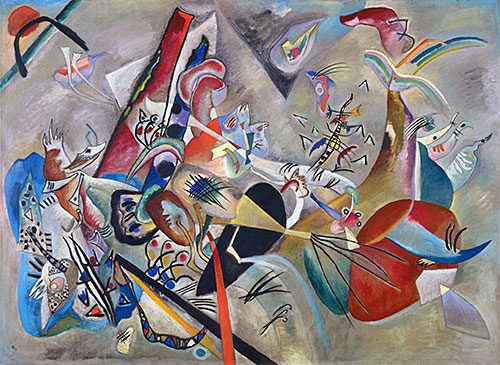 Im Grau, 1919 | Kandinsky | Gemälde Reproduktion