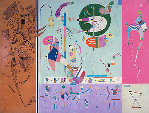 Verschiedene Teile | Kandinsky | Gemälde Reproduktion