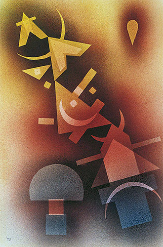 Aus kühlen Tiefen | Kandinsky | Gemälde Reproduktion