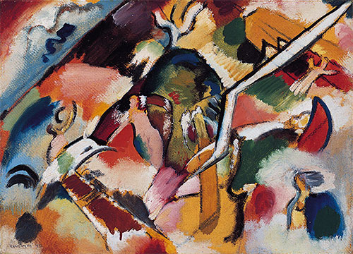 Sketch for Deluge I, 1912 | Kandinsky | Painting Reproduction