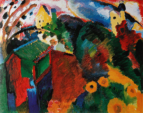 Murnau - Garden I, 1910 | Kandinsky | Painting Reproduction