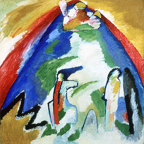 Mountain, 1909 | Kandinsky | Painting Reproduction