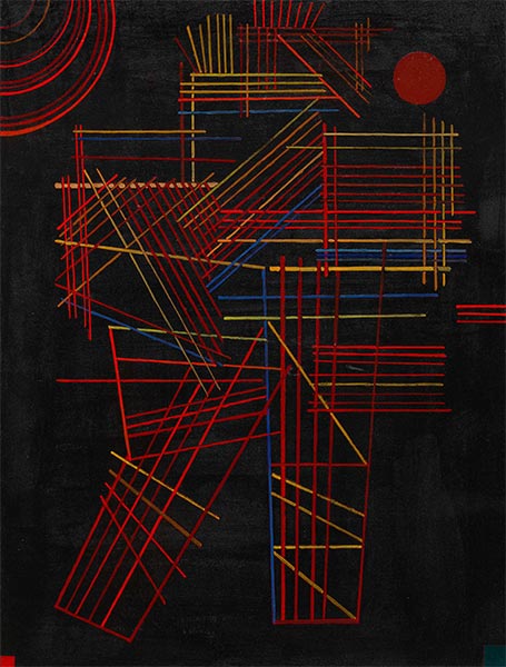 Colored Sticks, 1928 | Kandinsky | Painting Reproduction