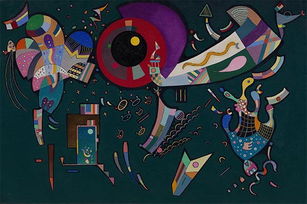 Um den Kreis | Kandinsky | Gemälde Reproduktion