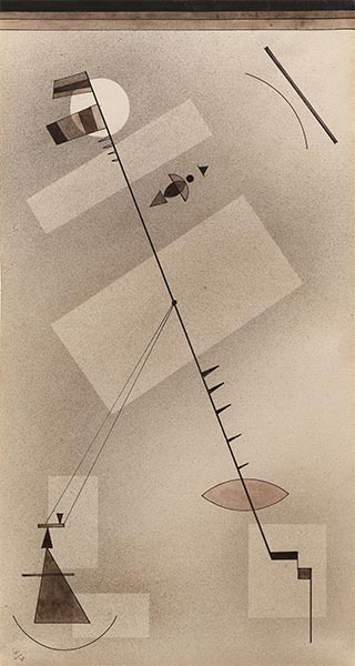 Straffe Linie | Kandinsky | Gemälde Reproduktion