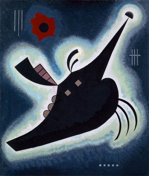 Pointed Black | Kandinsky | Painting Reproduction