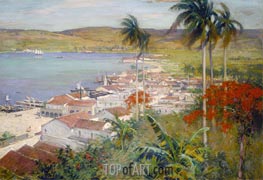 Hafen von Havanna, 1902 von Willard Metcalf | Gemälde-Reproduktion