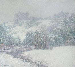 Winterfest, 1913 von Willard Metcalf | Gemälde-Reproduktion