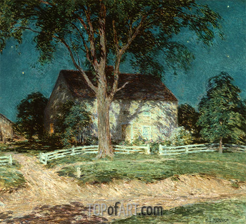 Old Homestead Connecticut, c.1914 | Willard Metcalf | Painting Reproduction
