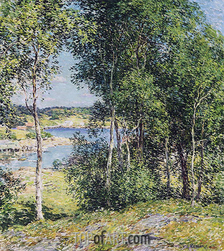 A Family of Birches, 1907 | Willard Metcalf | Painting Reproduction