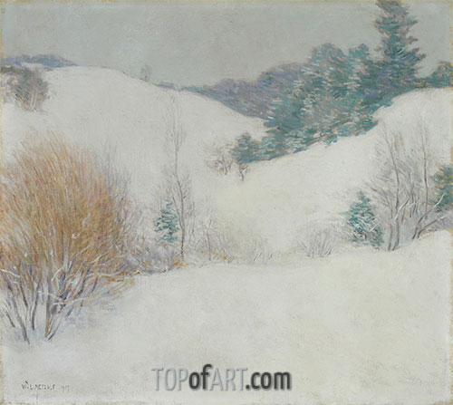 Die weiße Weide, 1917 | Willard Metcalf | Gemälde Reproduktion