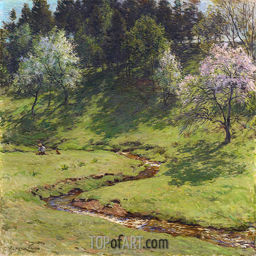 Blossom Time, 1910 | Willard Metcalf | Painting Reproduction