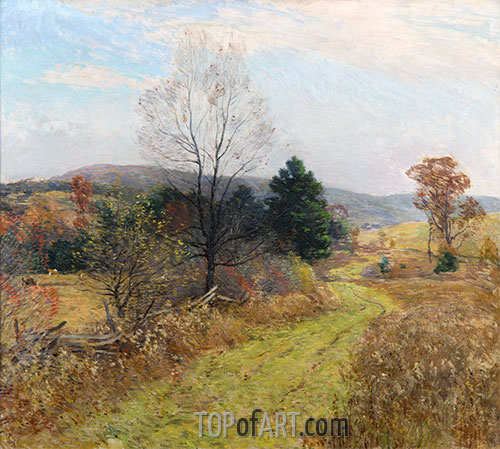 Spätherbst, c.1924 von Willard Metcalf | Gemälde-Reproduktion