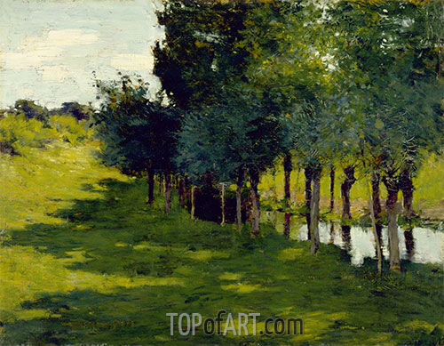Sonnenlicht und Schatten, 1888 von Willard Metcalf | Gemälde-Reproduktion