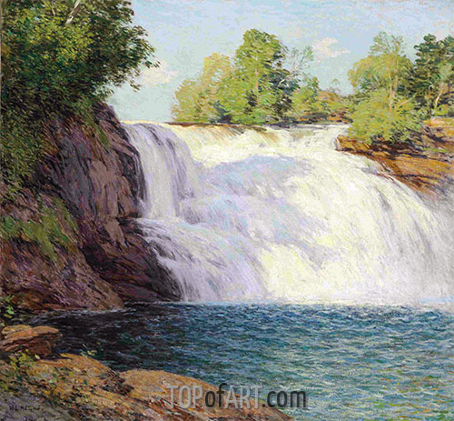 The Waterfall, undated | Willard Metcalf | Painting Reproduction