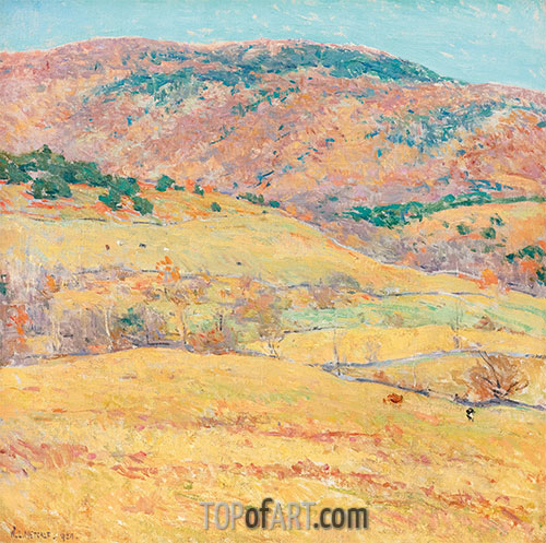 Mountain Pastures - Vermont, 1924 | Willard Metcalf | Painting Reproduction