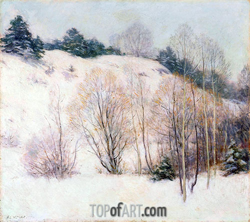 Weiden im März, 1911 von Willard Metcalf | Gemälde-Reproduktion