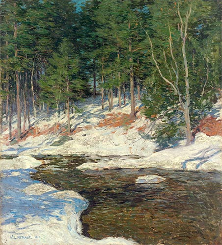 Eisgebunden, 1909 | Willard Metcalf | Gemälde Reproduktion