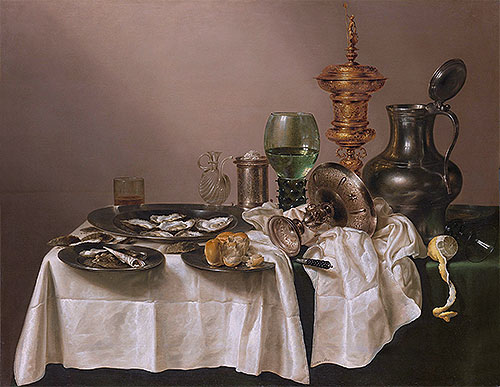 Still Life with gilt Goblet, 1635 | Claesz Heda | Painting Reproduction