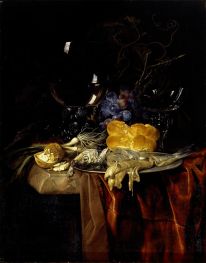 Das Frühstück, 1679 von Willem van Aelst | Gemälde-Reproduktion