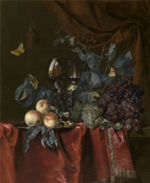 Obst und ein Glas Wein | Willem van Aelst | Gemälde Reproduktion
