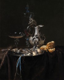 Stilleben. Mahlzeitstück mit silberner Kanne | Willem van Aelst | Gemälde Reproduktion