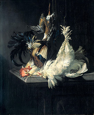 Still Life with Poultry, 1658 | Willem van Aelst | Painting Reproduction