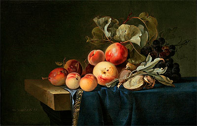 Fruit Still Life, 1650 | Willem van Aelst | Painting Reproduction