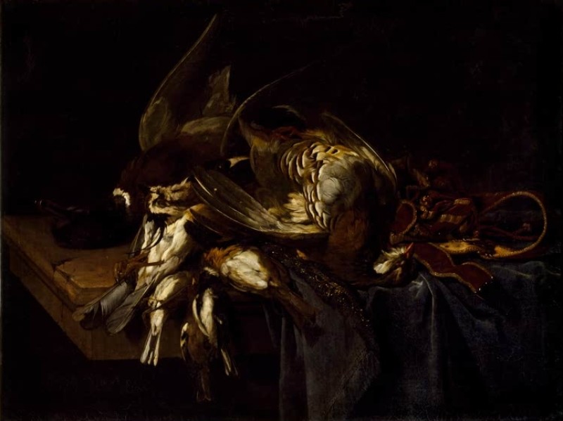 Stillleben mit toten Vögeln, 1652 | Willem van Aelst