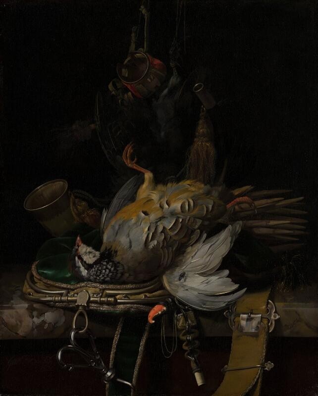 Stillleben mit Rebhühnern, 1671 | Willem van Aelst