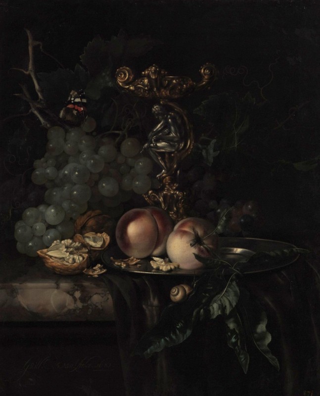 Stilleben mit Obst, 1681 | Willem van Aelst