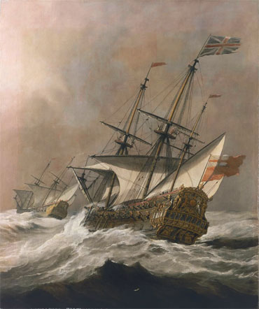The 'Resolution' In a Gale | Willem van de Velde | Painting Reproduction