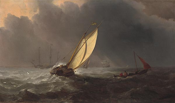Vor dem Sturm | Willem van de Velde | Gemälde Reproduktion