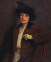 Portrait of a Young Woman, 1899 von William Merritt Chase | Gemälde-Reproduktion