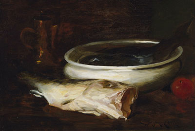 Fisch und Stillleben, c.1904/09 | William Merritt Chase | Gemälde Reproduktion