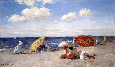 At the Seaside, c.1892 by William Merritt Chase | Painting Reproduction
