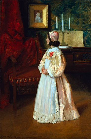 Portrait of My Daughter Alice, c.1895 by William Merritt Chase | Painting Reproduction