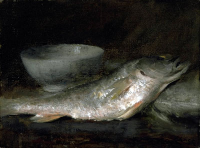 Still Life - Fish and Bowl, n.d. by William Merritt Chase | Painting Reproduction