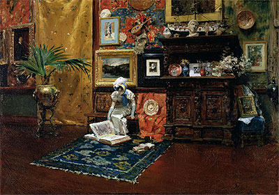 In the Studio, c.1882 | William Merritt Chase | Gemälde Reproduktion