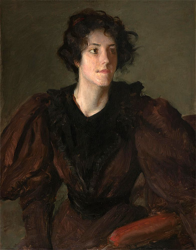 Study of a Young Woman, c.1880/85 | William Merritt Chase | Gemälde Reproduktion