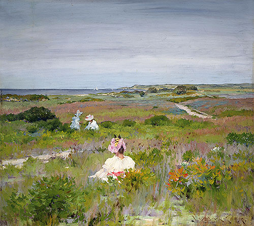 Landschaft: Shinnecock, Long Island | William Merritt Chase | Gemälde Reproduktion