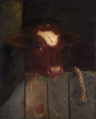 The Family Cow, 1869 | William Merritt Chase | Gemälde Reproduktion