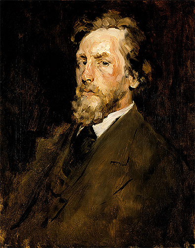 Portrait of Eilif Peterssen, c.1875 | William Merritt Chase | Painting Reproduction