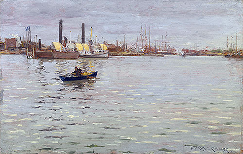 The East River, c.1886 by William Merritt Chase | Painting Reproduction