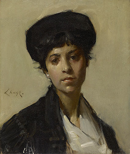 Portrait of a Woman, c.1912 by William Merritt Chase | Painting Reproduction